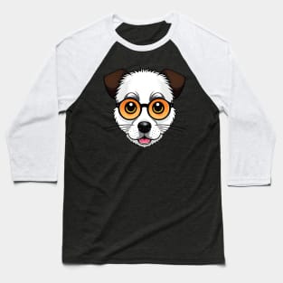 Cute dog with glasses Baseball T-Shirt